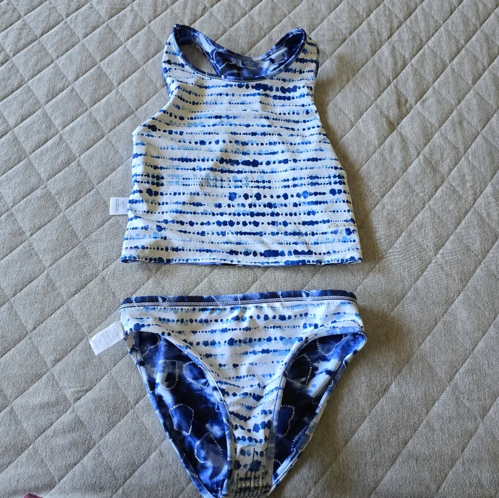 ⭐4/$20 Eddie Bauer Girls 2 piece Swimsuit Medium (10/12)
